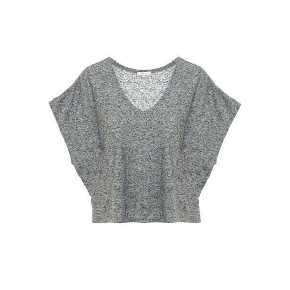 EBERJEY Bobby The Camp Top Designer Casual V Neck Slouchy Sleep Shirt Lounge L